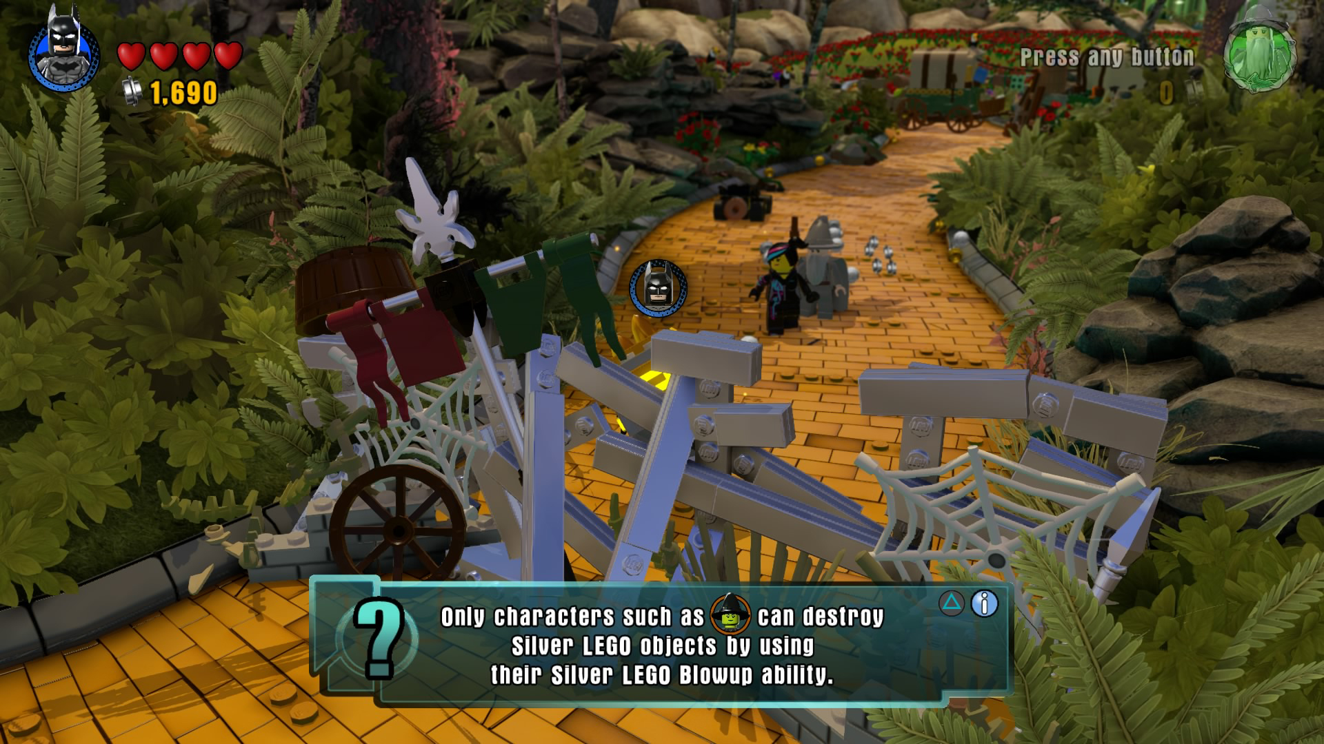 LEGO Dimensions PS4 silver obstacles 