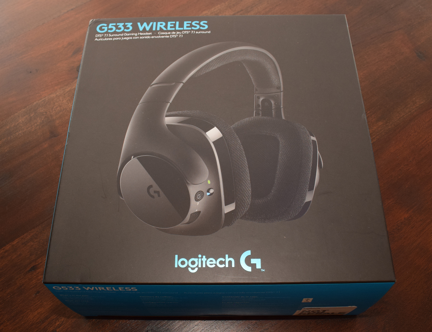 Logitech G533 Wireless Gaming DTS Headphone: X Headset Review box front