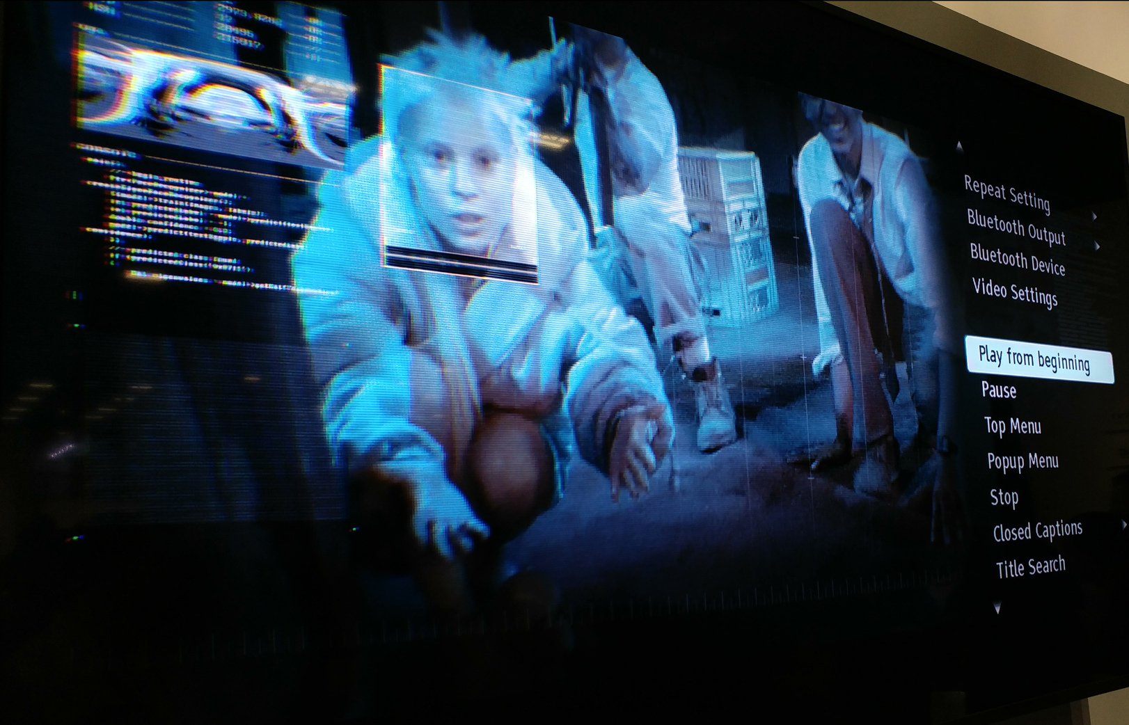 Sony UBP-X1000ES Ultra Hd Blu-ray Player CEDIA 2016 Impressions Onscreen Display Chappie