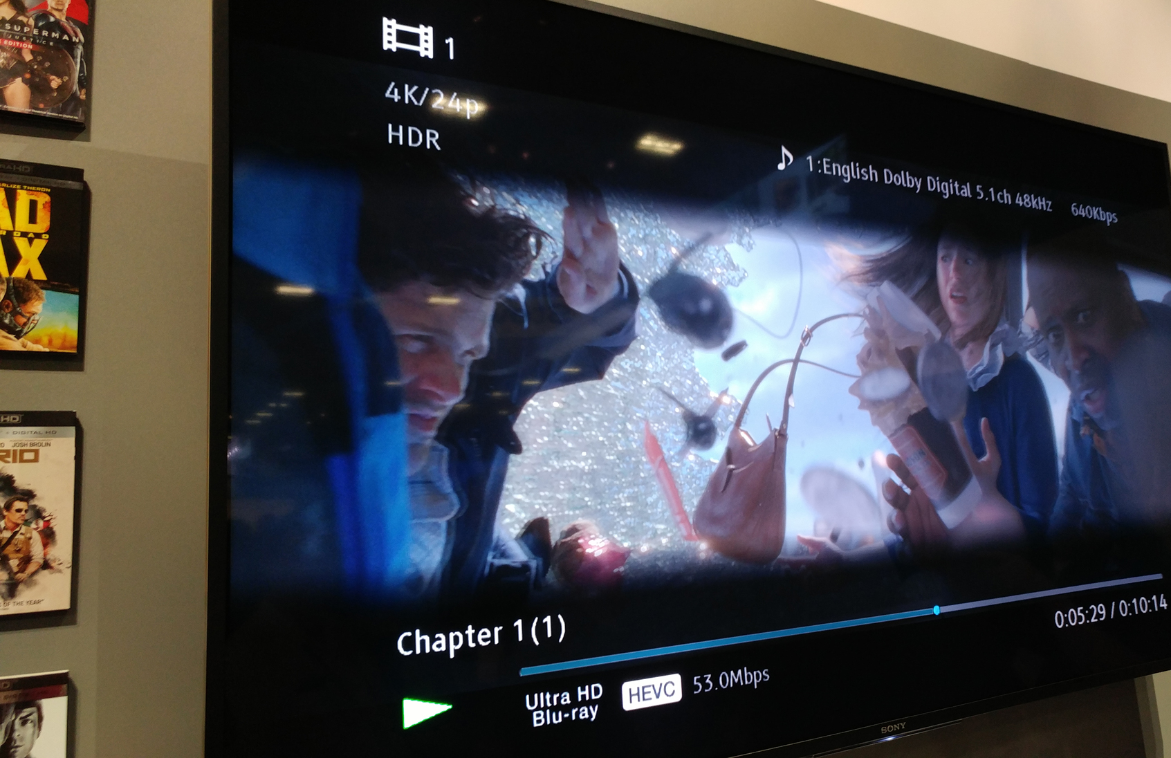 Sony UBP-X1000ES Ultra Hd Blu-ray Player CEDIA 2016 Impressions Onscreen Display